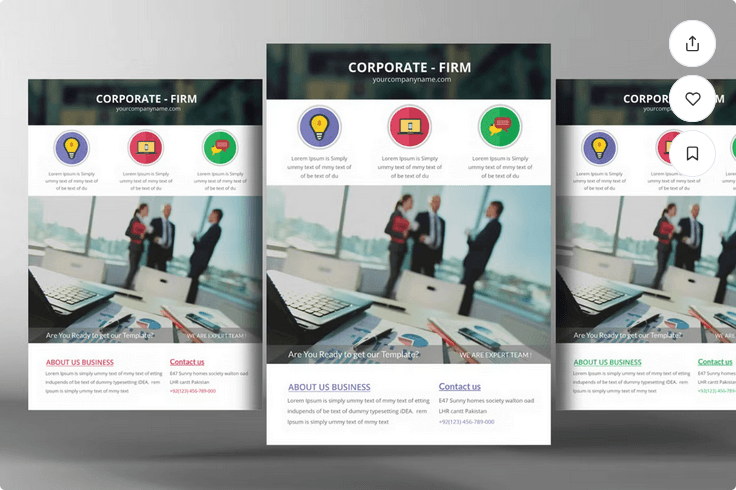 Corporate Agency Flyer Template PSD