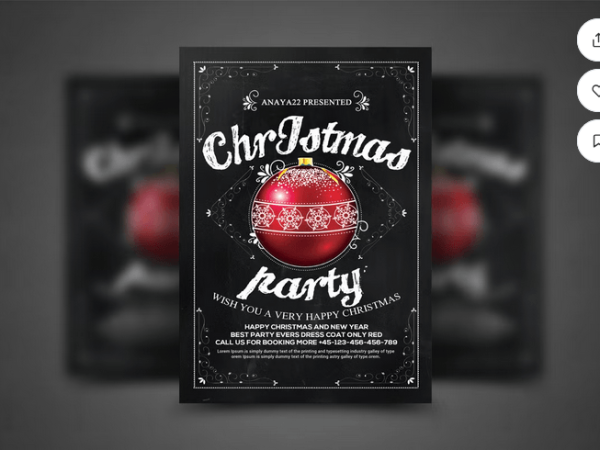 Creative Christmas Market Flyer PSD Template