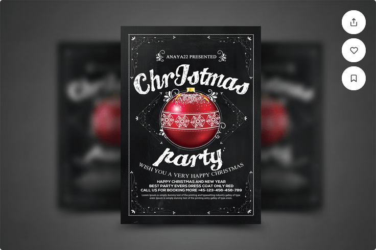 Creative Christmas Market Flyer PSD Template