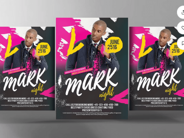 EDM Festival DJ Flyer PSD Template