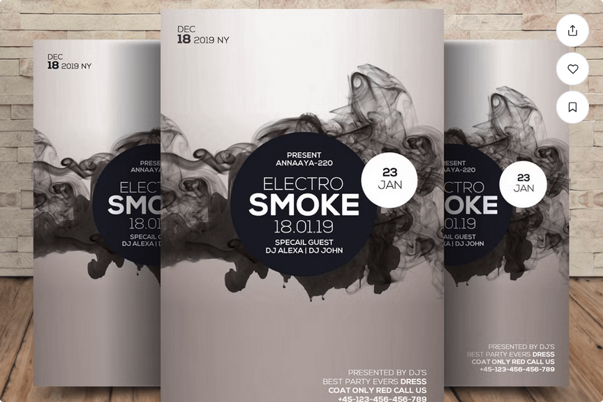 Exotic Hookah Lounge Night Flyer Template PSD