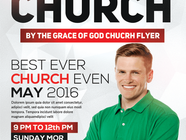 Faith Church PSD Flyer Template Design