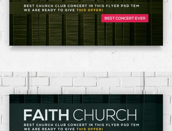 Faith Worship PSD Flyer Template