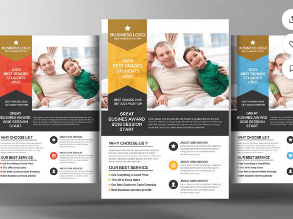 Family Protection Insurance Flyer Template PSD