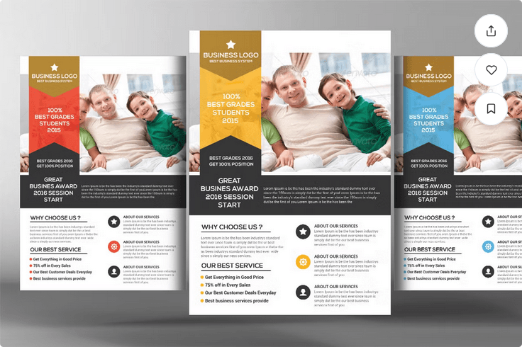 Family Protection Insurance Flyer Template PSD
