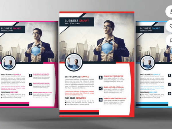 Financial Services Corporate Flyer PSD Template