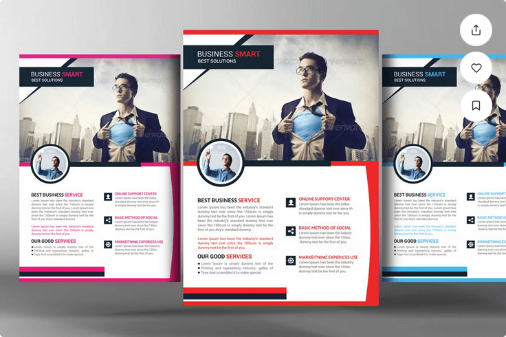Financial Services Corporate Flyer PSD Template