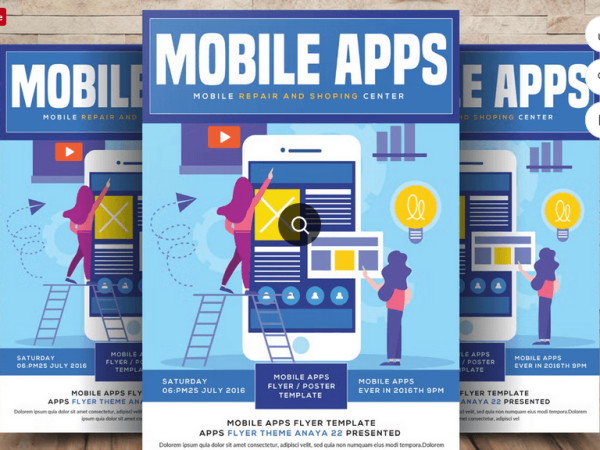 Fitness App Promotion Flyer Template