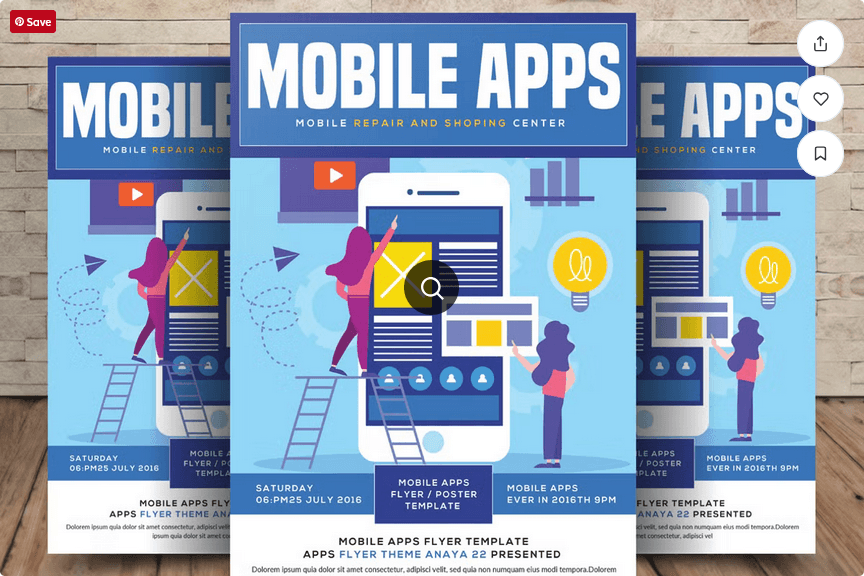 Fitness App Promotion Flyer Template