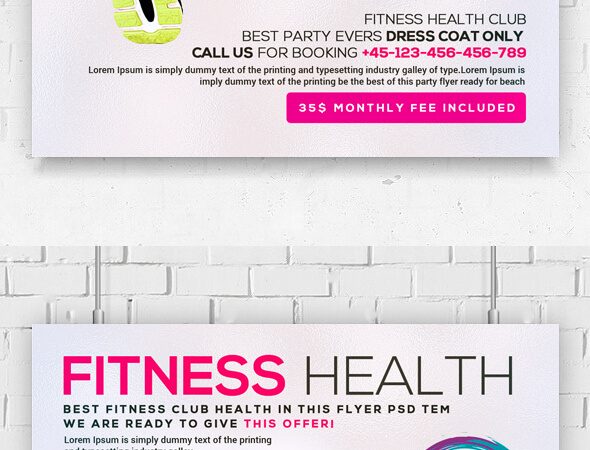 Fitness Health PSD Flyer Template