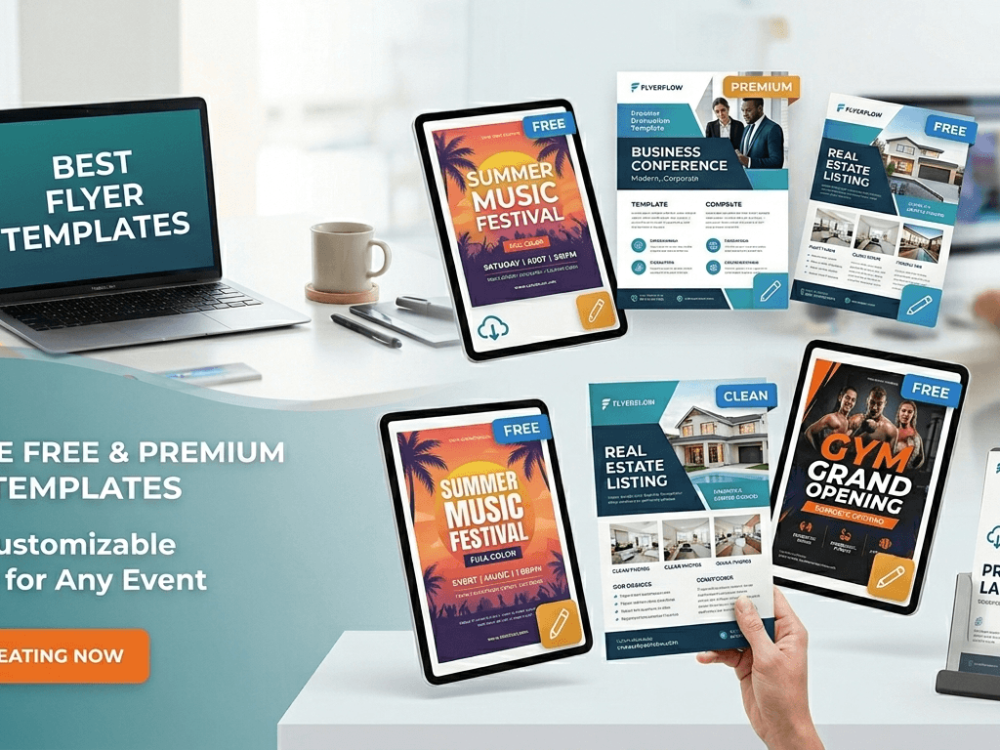 Free Flyer Templates PSD for Download