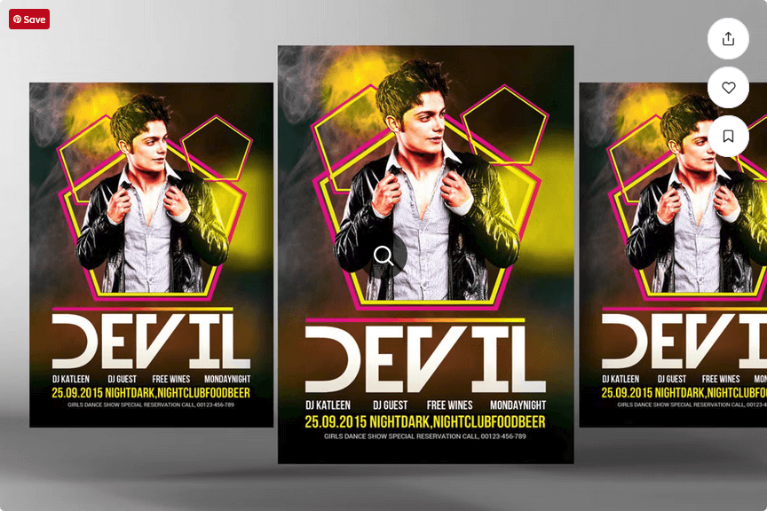Friday Night Fever DJ Party Flyer PSD Template