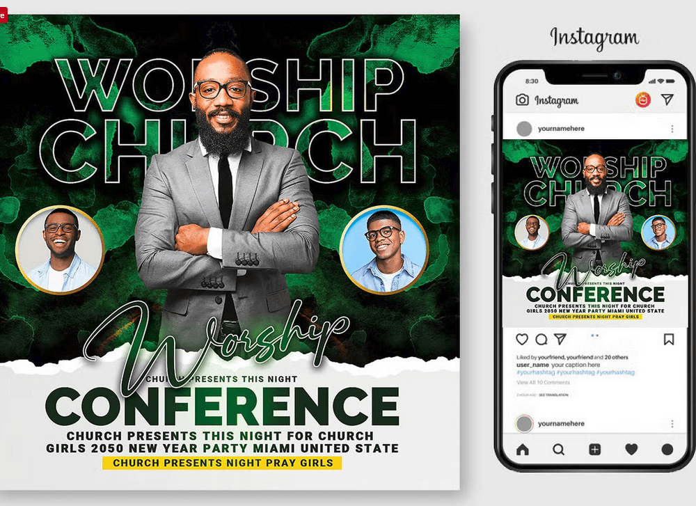 Friday Prayer Church Flyer Template