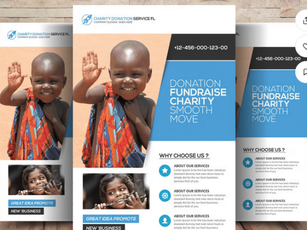 Fundraising Charity Flyer Template