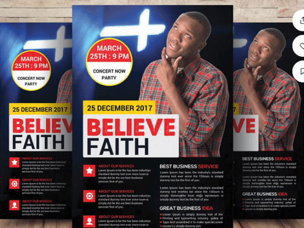 Funeral Flyer PSD Template File