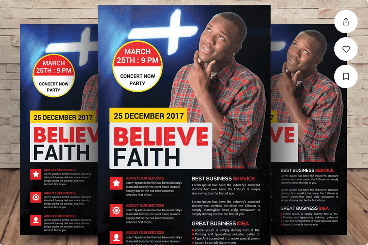 Funeral Flyer PSD Template File