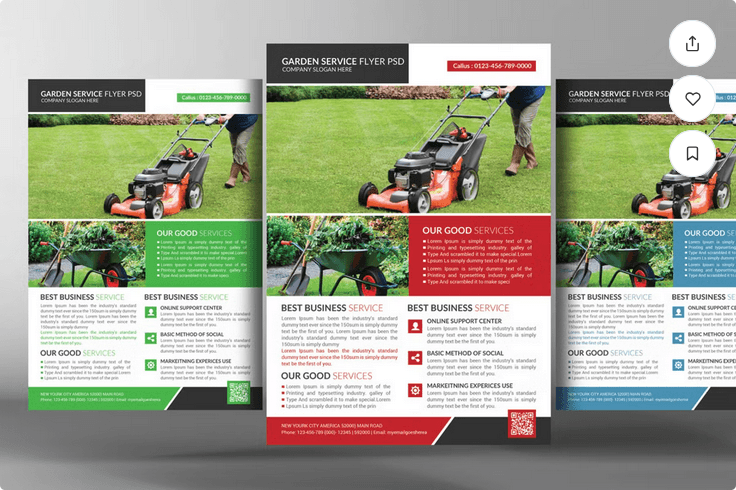 Garden Services Flyer Template PSD