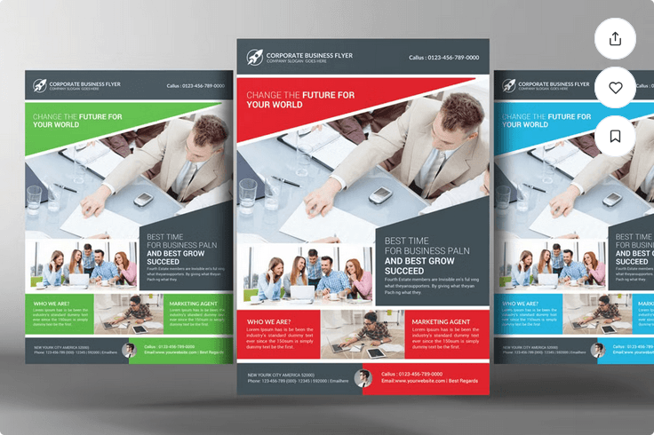 Geometric Business Flyer Template for Tech Companies