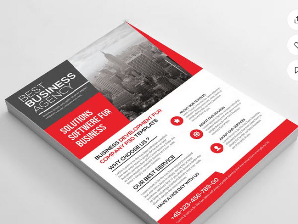 Global Business Corporate Flyer Template - Customizable PSD