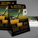 Golf Tournament Flyer PSD Design