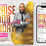 Good Friday Church Flyer Template PSD Design