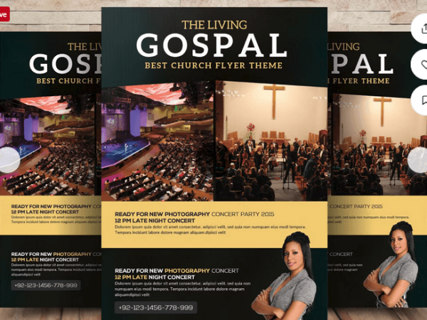 Gospel Ministry Flyer Template PSD