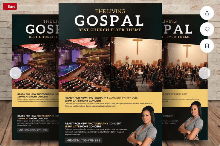 Gospel Ministry Flyer Template PSD