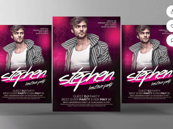 Guest DJ Promotion Flyer Template PSD