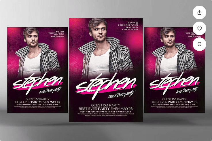 Guest DJ Promotion Flyer Template PSD