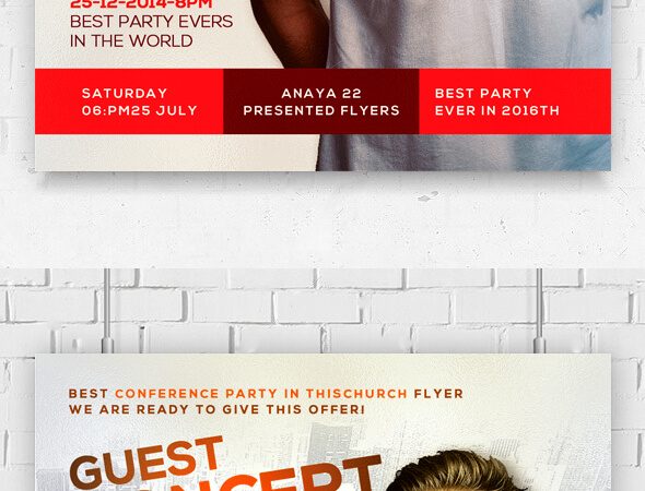 Guest Night Party PSD Flyer Template