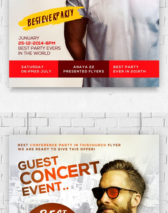 Guest Night Party PSD Flyer Template