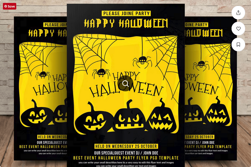 Halloween Kids Costume Party Flyer PSD