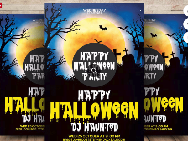 Halloween Night Party Flyer Template