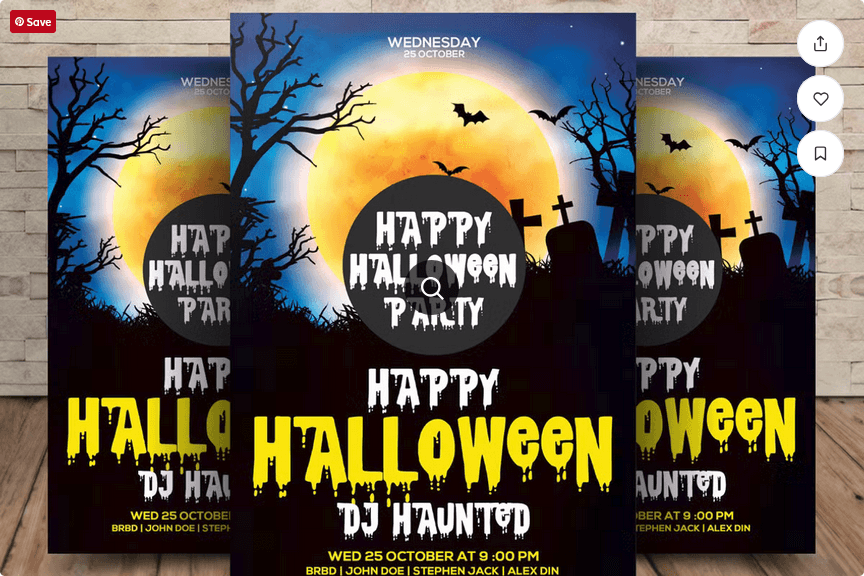 Halloween Night Party Flyer Template