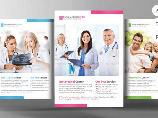 Health Care Flyer Template Design