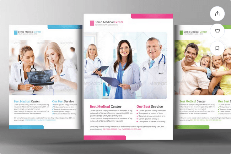 Health Care Flyer Template Design
