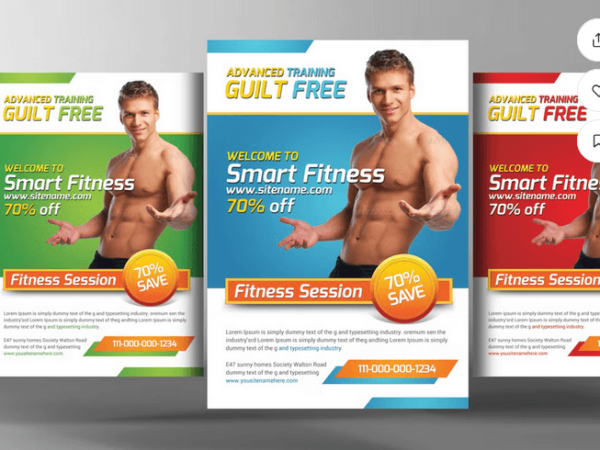 Health and Fitness Flyer Template PSD