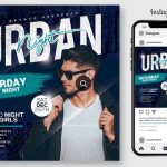 Hip Hop Club Concert Event Flyer Template PSD