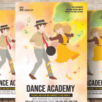 Hip Hop Dance Academy Flyer Template PSD