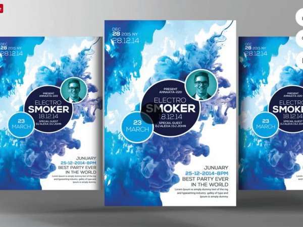 Hookah Bar Happy Hour Promo Flyer Psd Template