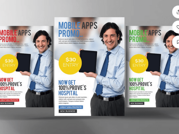 Innovative App Features Showcase Flyer Template