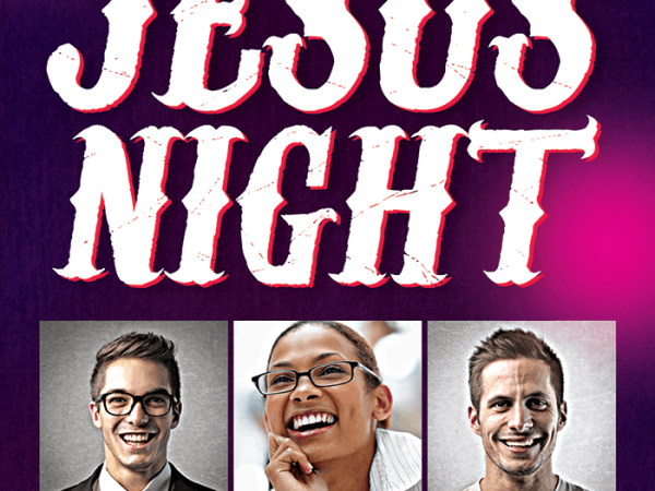 Jesus Night PSD Flyer Template Design