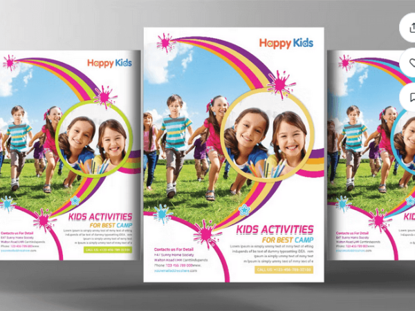 Kids Summer Camp Flyer Template