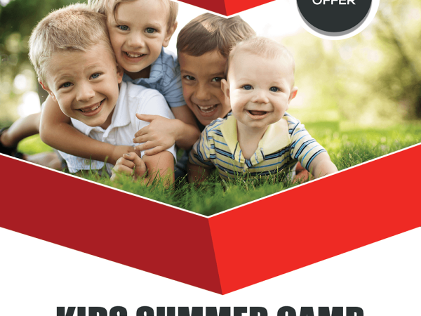 Kids Summer Camp PSD Flyer Template