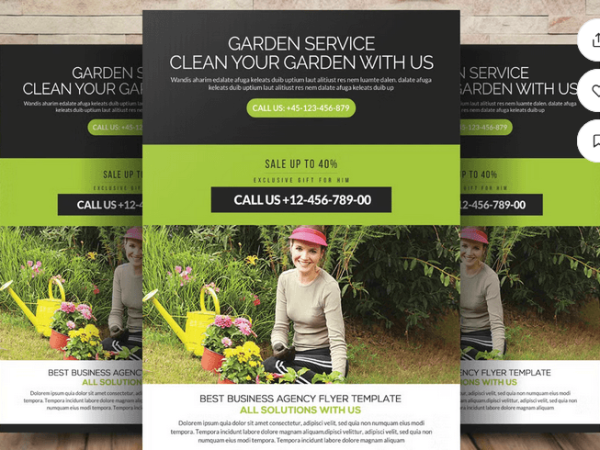 Lawn Care Garden Services Flyer Template