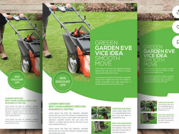 Lawn Care Garden Services Flyer Template File
