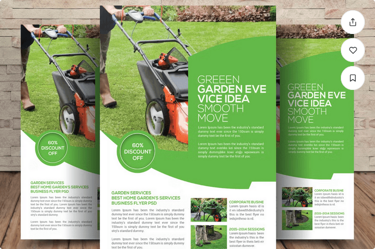 Lawn Care Garden Services Flyer Template File