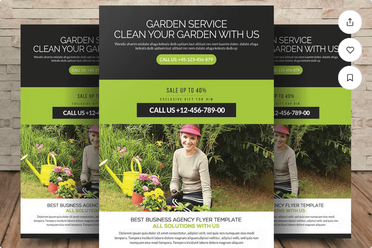 Lawn Care Garden Services Flyer Template
