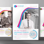 Life insurance Flyer Template PSD