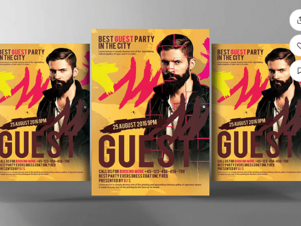 Lounge Bar DJ Night Flyer Template